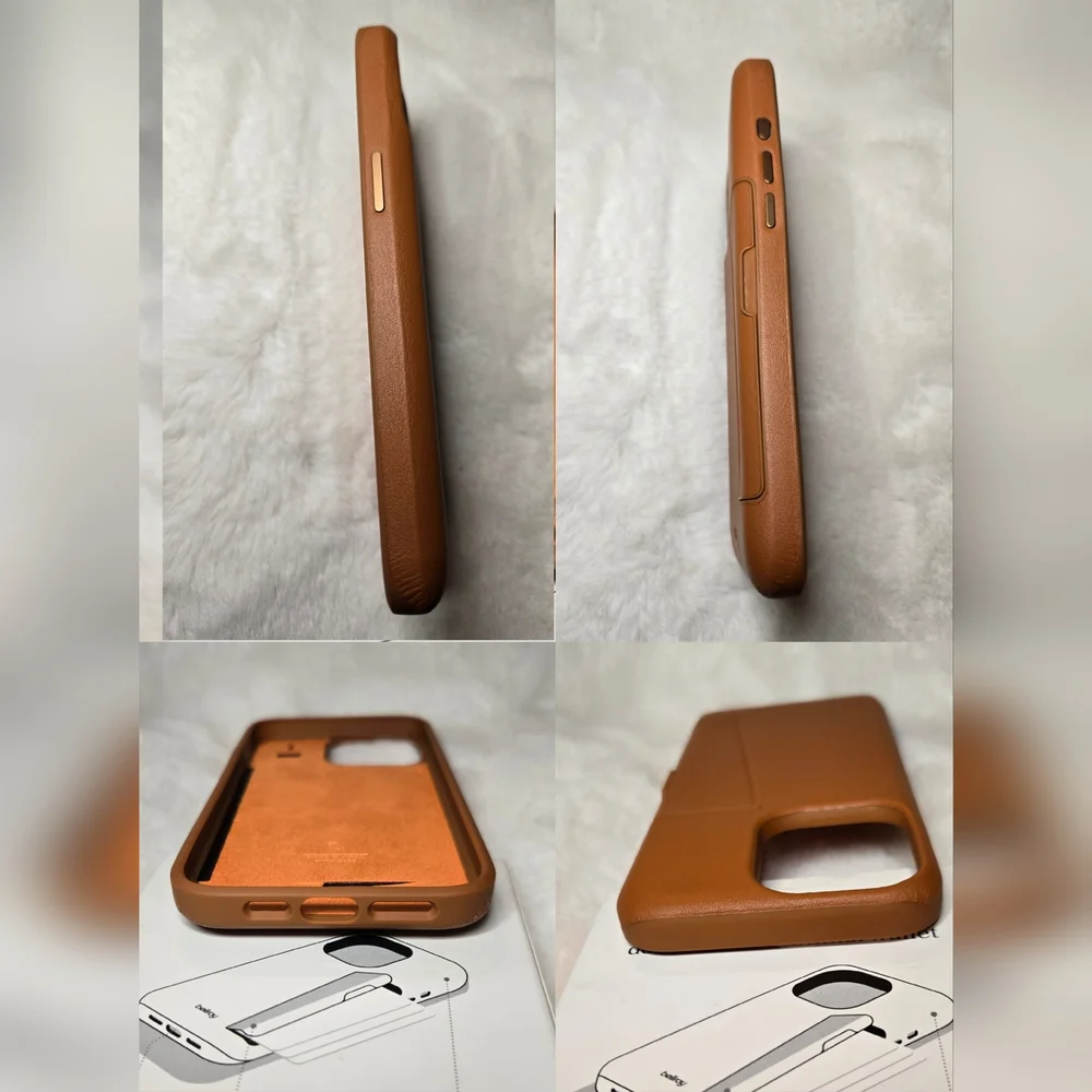 Bellroy Leather Case For iPhone 15 Pro Max (6.7") 3 Card Terracotta New In Box - Picture 13 of 16